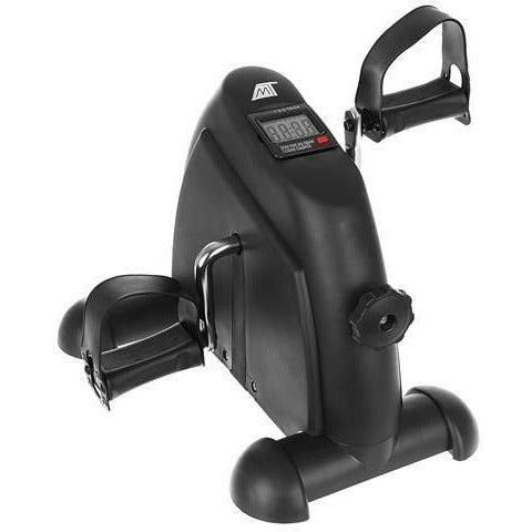 Malatec Deskbike - Stoelfiets - Compacte Hometrainer - Bureaufiets - Been- en armtrainer - Pedaaltrainer - Statisch Gym Fietspedaal met verstelbare weerstand