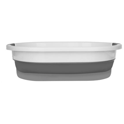 Universeel opvouwbare siliconen wasmand / babybadje 25L grijs