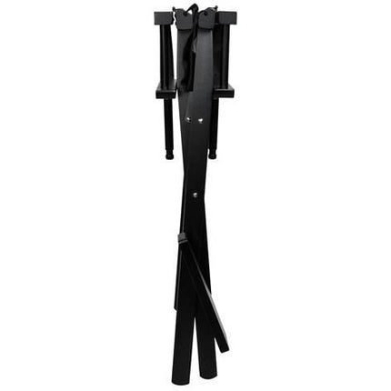 Beautylushh professionele houten hoge make-up / regisseurs stoel verstelbaar 116 cm zwart