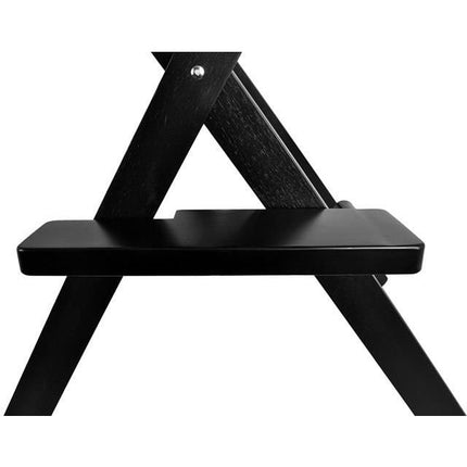 Beautylushh professionele houten hoge make-up / regisseurs stoel verstelbaar 116 cm zwart