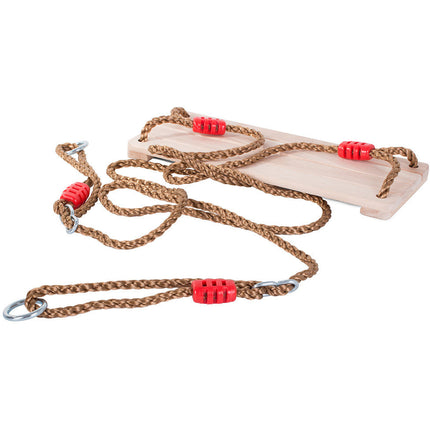 Tuinschommel voor kinderen / kinderschommel 40 x 16 cm - Speelgoedschommel met touwen - MAX 100kg - Afmeting schommel 40 x 16cm