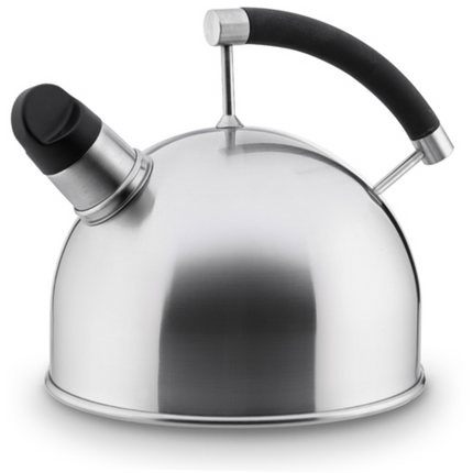 Habonne Mads Odgard fluitketel geborsteld RVS zilver 1.75 Liter - geschikt voor inductie