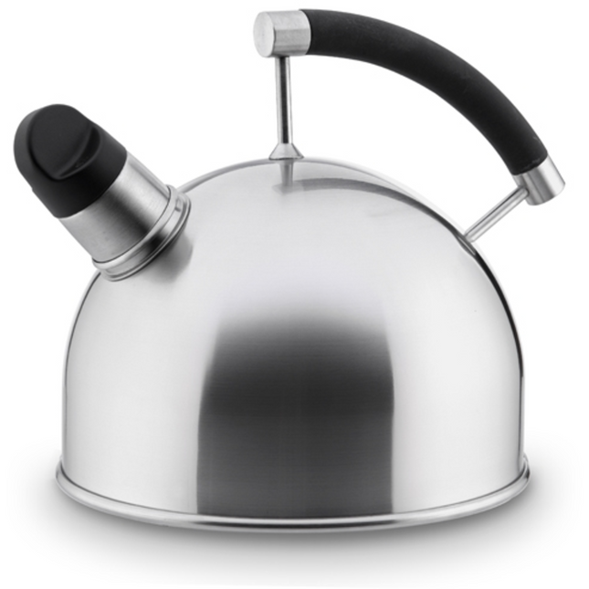 Habonne Mads Odgard fluitketel geborsteld RVS zilver 1.75 Liter - geschikt voor inductie