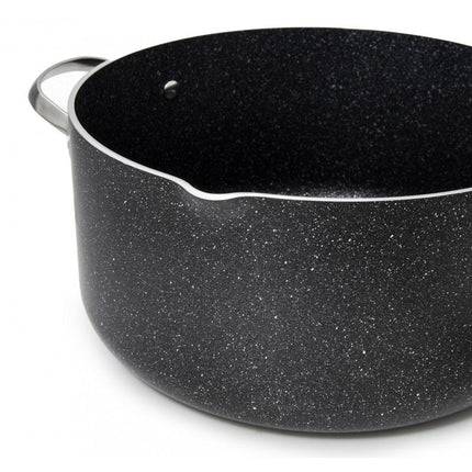 Korkmaz Galaksi Kookpan 26 cm – Aluminium Pan 6.5L Met Non-Stick Coating, Glazen Deksel en Schenktuit – Geschikt Voor Inductie en Alle Warmtebronnen