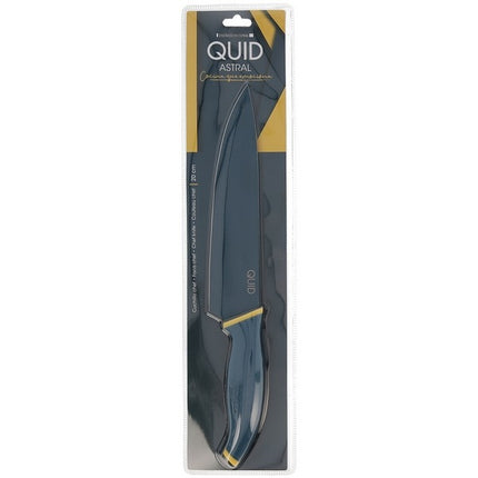 Quid Astral koksmes 20 cm RVS blauw/geel