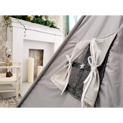 Luxe handgemaakte unicorn eenhoorn tipi tent speeltent - wigwam voor kinderen inclusief kussens en speelmat