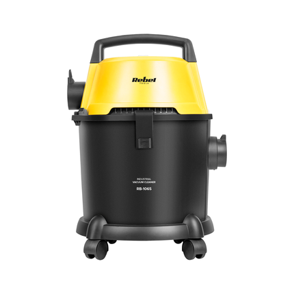 Rebel Wet & Dry Industriële Nat en Droog Stofzuiger - Bouwstofzuiger 15L 1400W - Krachtige Multifunctionele Zuiger