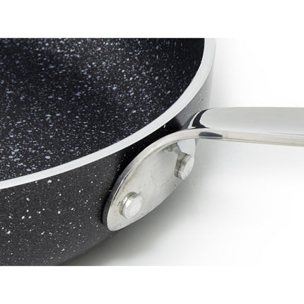 Korkmaz Galaksi Koekenpan 24 cm – Aluminium Pan 1.8L Met Volkanit Antiaanbaklaag – Geschikt Voor Inductie en Alle Warmtebronnen