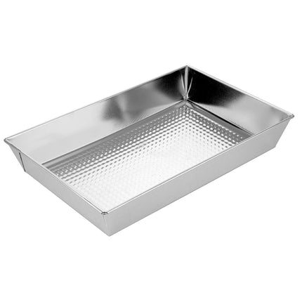 Spinwar rechthoekige bakvorm met uitneembare bodem 36 x 23.5 x 6 cm zilver