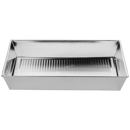 Spinwar rechthoekige bakvorm met uitneembare bodem 36 x 23.5 x 6 cm zilver