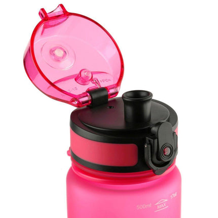 Aquaphor City Waterfles met Filter 500ml – Roze – BPA-vrij Tritan™ – Automatische Klep – Herbruikbare Drinkfles