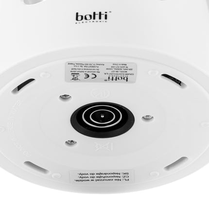 Botti Vivien glazen waterkoker – 0,9 L – 1000 W – Wit – Professional Series – Stijlvol design & veiligheid