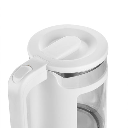 Botti Carter glazen elektrische waterkoker 1,5L – 1350W – Wit – Compacte en veilige waterkoker met LED-verlichting