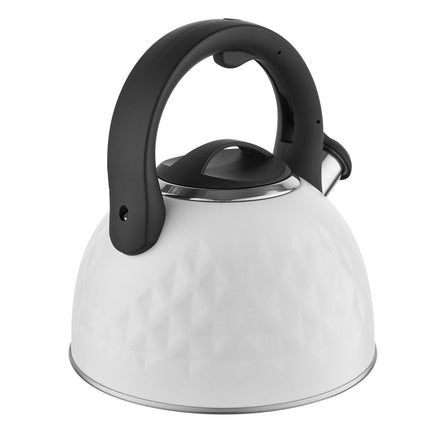 Florina Diamante High Quality fluitketel RVS mat wit 2.5 Liter - ook geschikt voor inductie