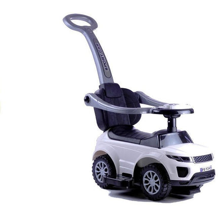 3 in 1 sportauto loopauto met 5 geluiden op het stuur belastbaar tot 27 kg wit