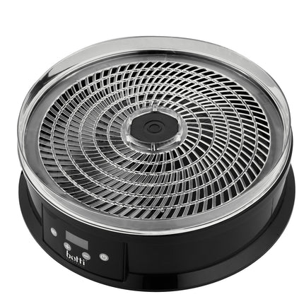 Botti Electronic Stella voedseldroger – Dehydrator – 5 trays – 1 tot 48 uur – 40-70°C – 250W – Zwart/Transparant
