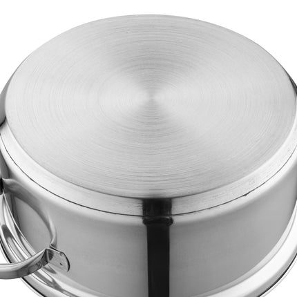 Florina professionele 6-delige sapcentrifuge pan/ juicer en stoompan voor op het fornuis 5L RVS