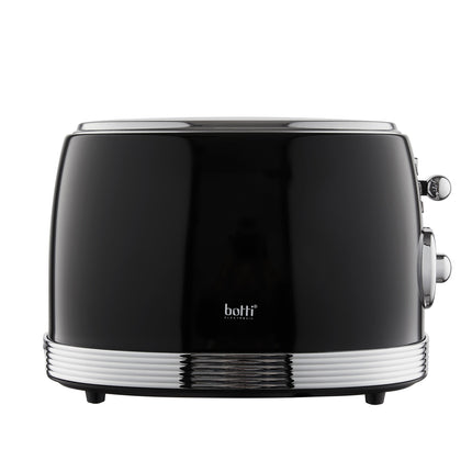 Botti Royal Line 3-in-1 broodrooster – 850W – Zwart – Toasten, verwarmen & ontdooien – 6 standen – Klassiek design