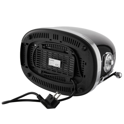 Botti Royal Line 3-in-1 broodrooster – 850W – Zwart – Toasten, verwarmen & ontdooien – 6 standen – Klassiek design