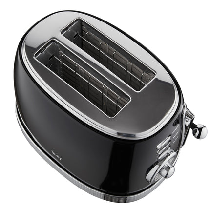 Botti Royal Line 3-in-1 broodrooster – 850W – Zwart – Toasten, verwarmen & ontdooien – 6 standen – Klassiek design