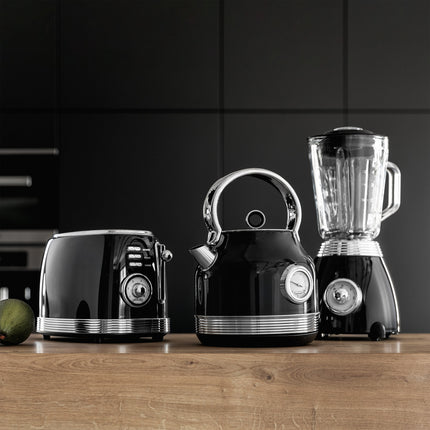 Botti Royal Line 3-in-1 broodrooster – 850W – Zwart – Toasten, verwarmen & ontdooien – 6 standen – Klassiek design