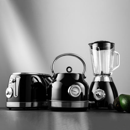 Botti Royal Line 3-in-1 broodrooster – 850W – Zwart – Toasten, verwarmen & ontdooien – 6 standen – Klassiek design