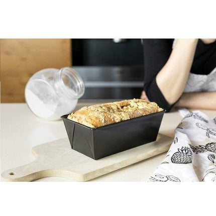 Florina Likoris Bakvorm - Cakevorm - Antiaanbaklaag - Bakblik - Taartvorm - 26 x 11 x 7 cm - Zwart