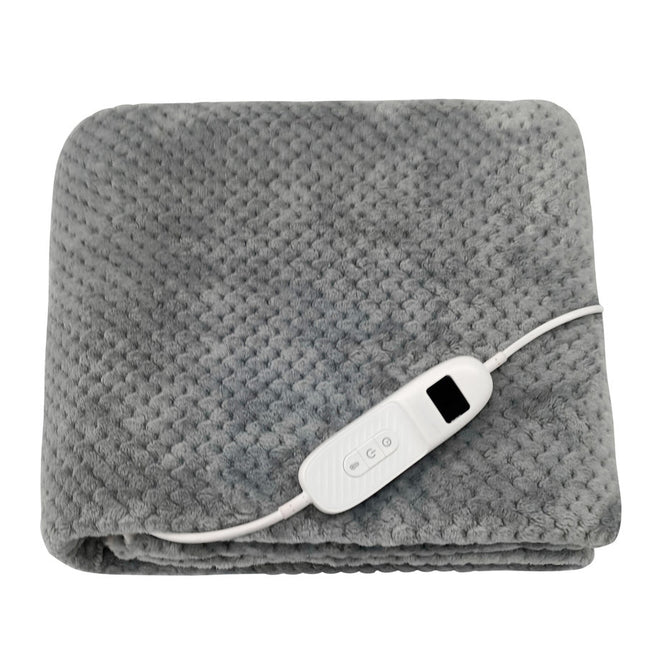 Botti Medic Series Hestio elektrische verwarmingsdeken – 160W – 9 standen – 180 × 130 cm – Grijs fleece – Veilig & energiezuinig