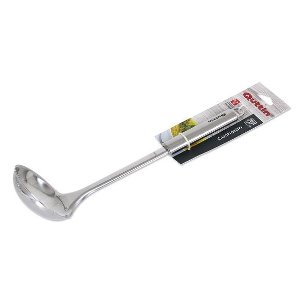Quttin soeplepel RVS 30 cm zilver