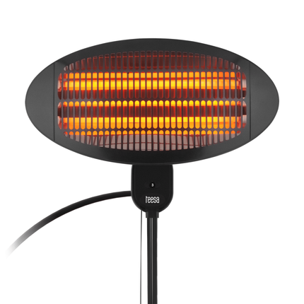 Teesa elektrische terrasverwarmer met 3 standen en 45° kantelhoek TSA8050