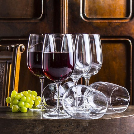 Bormioli Rocco Inventa Wijnglazen 6 stuks – Rode Wijn – 500 ml – Hoogwaardig Glas – Vaatwasserbestendig – Italiaans Design