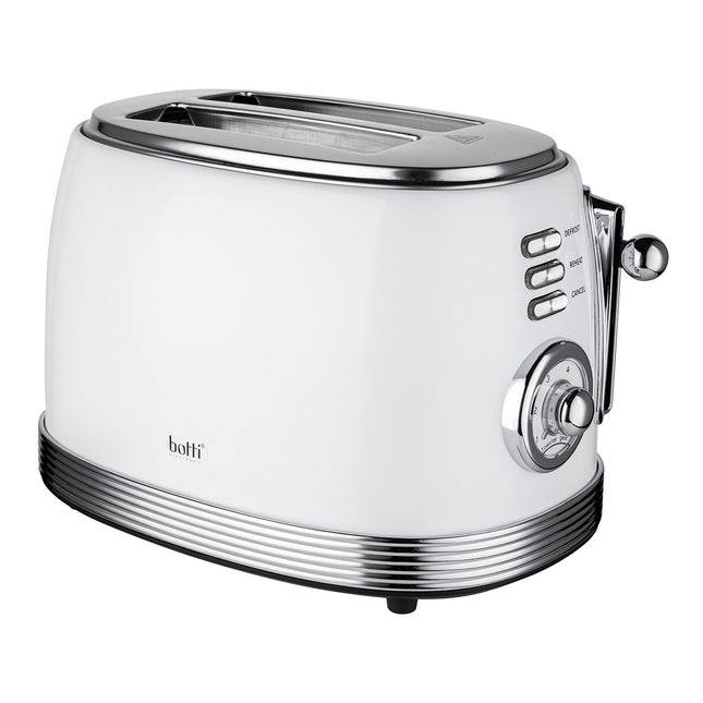 Botti Royal Line 3-in-1 broodrooster – 850W – Wit – Toasten, verwarmen & ontdooien – 6 standen – Tijdloos design