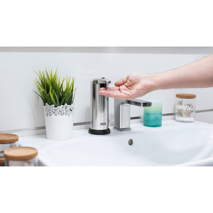 Teesa contactloze automatische zeepdispenser 11 x 7,5 x 18 cm RVS TSA8073