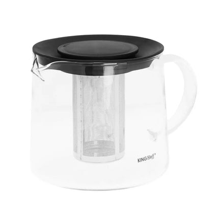 Kinghoff KH-4845 glazen theekan met infuser om zelf kruidenthee te maken 1.5L