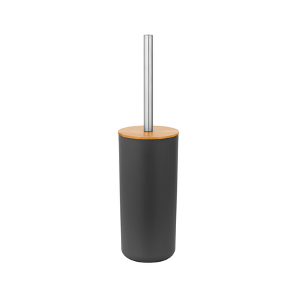 Teesa 6-delige badkamer accessoires set zwart/bamboo TSA0400-B